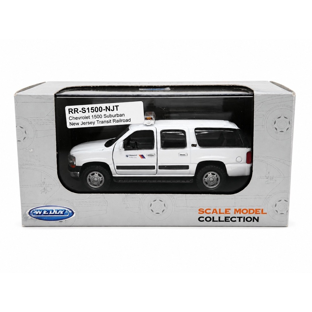 Welly RR-S1500-NJT‎ Diecast Chevrolet 1500 Suburban New Jersey Transit Railroad
